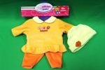 Одежда для куклы Warm Baby, 42 см (оранжевый костюм + шапочка)