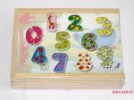 Набор цифры - puzzle 1 - 9 в коробке / Топ Брайт